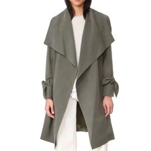 Club Monaco Ellayne Tie Trench, Black